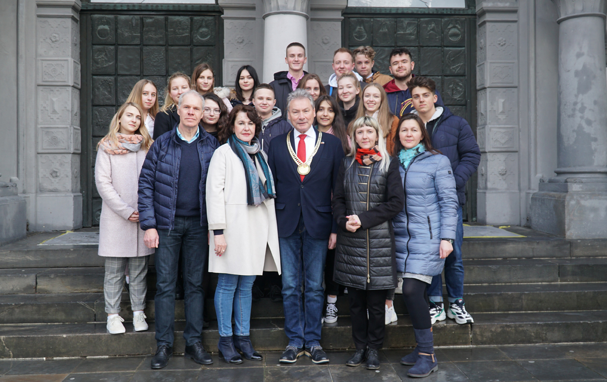 Schülergruppe aus der russischen Stadt Kolomna.